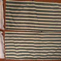 Cuscini sedie da giardino a righe bianche verdi