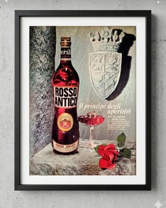 poster vintage anni 70 con cornice 