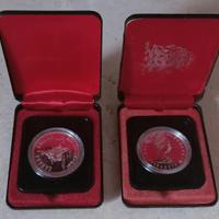 MONETE CELEBRATIVE CANADA 1975 e 1978 IN ARGENTO