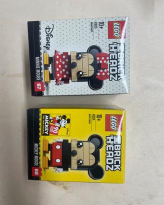 Lego brick headz mickey mouse minnie mouse
