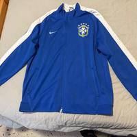 Giacca da calcio Nike Brasil blu, uomo.
