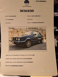 VOLKSWAGEN Golf Cabrio 2ª serie - 1991