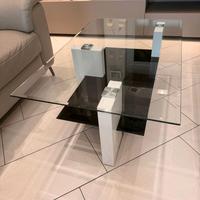 Tavolino Vetro Design Moderno Salotto
