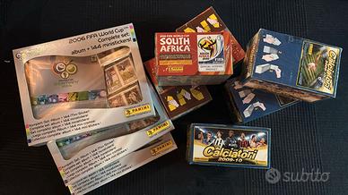 Box di Figurine Panini Calciatori e Mondiali