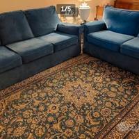 Divano sfoderabile in alcantara doppio rivestiment