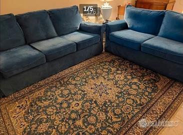 Divano sfoderabile in alcantara doppio rivestiment