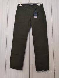Tommy Hilfiger pantaloni chino uomo verde W36 L34