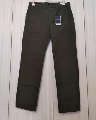 Tommy Hilfiger pantaloni chino uomo verde W36 L34