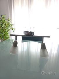 Lampadario a 2 faretti 