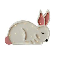 Two N Lampada Artigianale Legno Led Coniglio