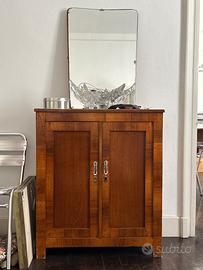 Mobiletto e specchio anni 50