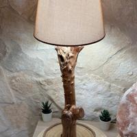 Lampada con legno di mare realizzata da me