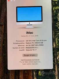 Imac 27, Retina 5k, 2019