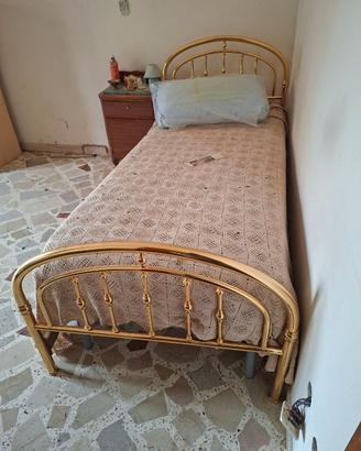 Sponde in ottone vintage per letto singolo