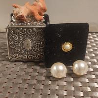 antiquariato scatola XIX argento-perle-corallo