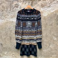Abito Hilfiger Collection nero e multicolore