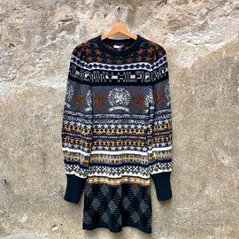 Abito Hilfiger Collection nero e multicolore