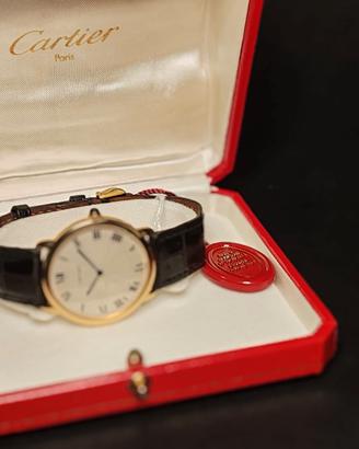 Orologio Cartier Ronde Meccanico Oro 18kt Full Set