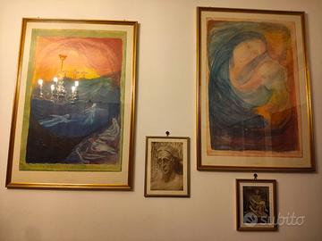 Set Vintage 1987 Rudolf Steiner - 2 Poster Giganti