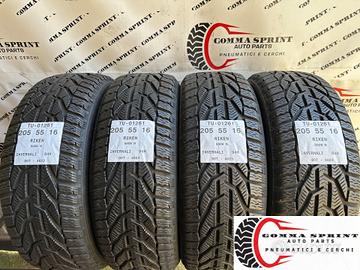 4 PNEUMATICI 205/55 R16 RIKEN INVERNALI SEMINUOVE