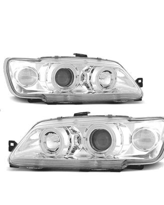 FARI PER PEUGEOT 306 93-97 ANGEL EYES FONDO CROMAT