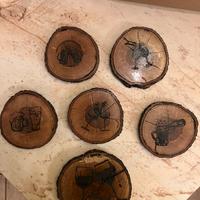 Sottobicchieri in legno