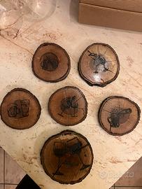 Sottobicchieri in legno