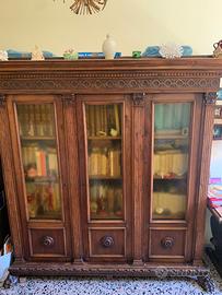 Libreria a 3 vani in legno