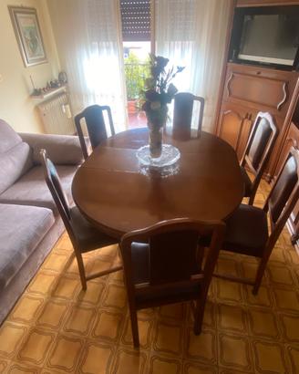TAVOLO ALLUNGABILE IN LEGNO MASSICCIO