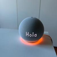 Echo Dot 5 Con Orologio Blu