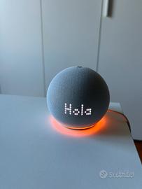Echo Dot 5 Con Orologio Blu