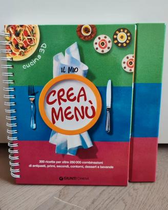 Libro Ricette Giunti Demetra "Il Mio Crea Menù" 