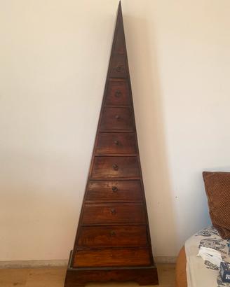 Mobile etnico legno originale indonesia a cassetti