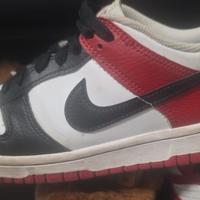 Scarpa Nike Dunk Low ragazzo uomo 37,5 rossa e ner