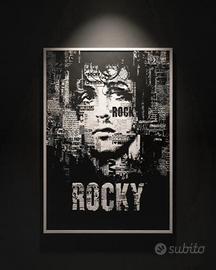 Quadro Rocky Balboa Sylvester Stallone -Stampa 3D