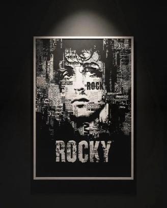 Quadro Rocky Balboa Sylvester Stallone -Stampa 3D