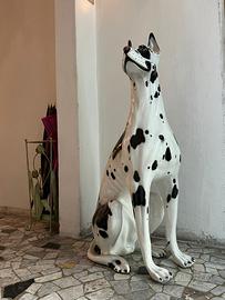 Scultura Cane Alano grandezza naturale terracotta