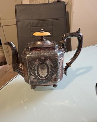 Antico servizio da tè argenteria inglese del 900