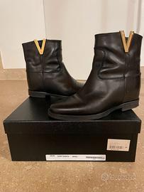 Stivaletti donna Via Roma 15 pelle nera taglia 36