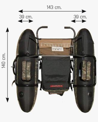 Belly boat pesca hart