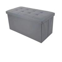 Contenitore in ecopelle Grigio 