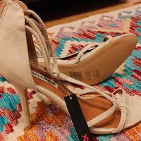 Sandali stringati beige Maria mare