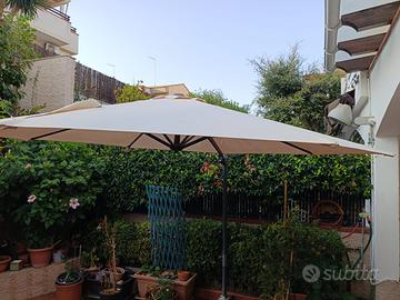 Tenda da sole da esterno 3 mt x 3 mt 8 bracci