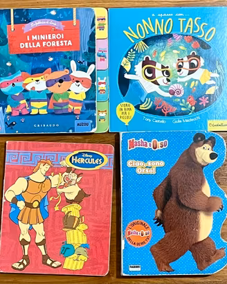 4 libri cartonati per bambini