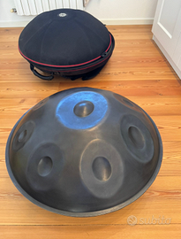 Handpan con custodia rigida, scala F-Hijaz