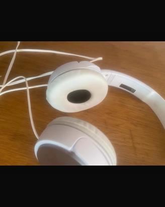 Cuffie on-ear bianche con microfono