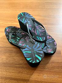 Infradito Emporio Armani Zeppa Stampa Tropical