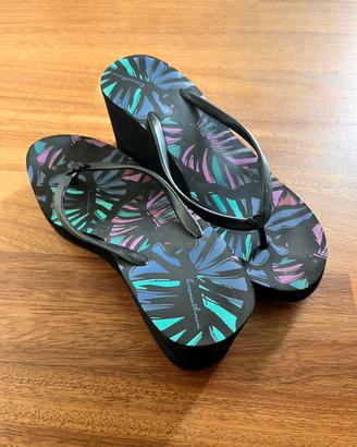 Infradito Emporio Armani Zeppa Stampa Tropical