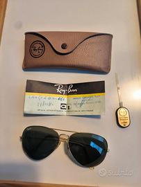 Ray-Ban vintage del 90 a goccia oro/black