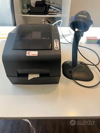 Stampante apix 300 con spara etichette laser